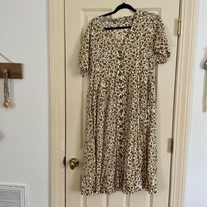 maxi madewell button dress